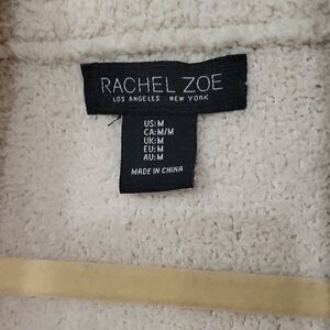Rachel Zoe Off-White Textured Outerwear, 36 Inches Long, Machine Washable
